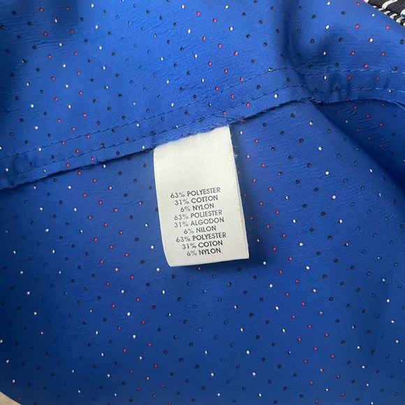 Unique Worth New York red and blue striped raincoat and bucket hat - Picture 7 of 8